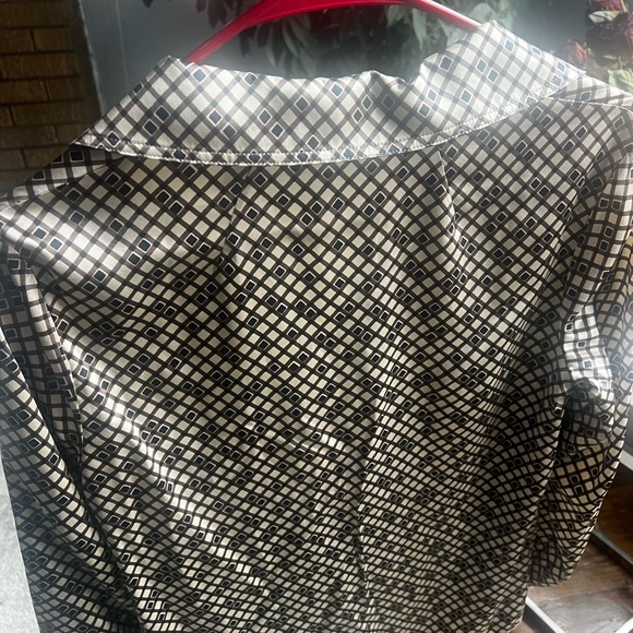 Theory blues Brown and light angle blouse - Picture 7 of 7